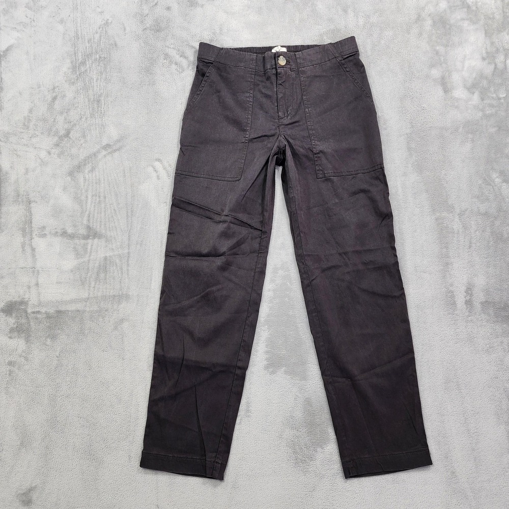 NEW Lou‎ & Grey Pants Womens XS Gray Utility Chino Slim Ankle Stretch Lyocell